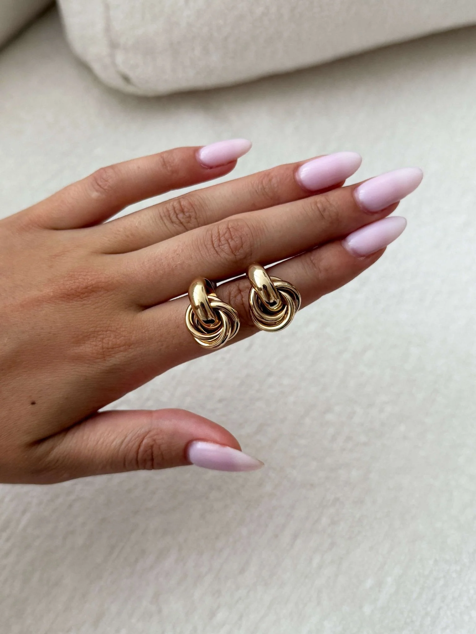 Timeless Twist Knot Stud Earrings - Image 6